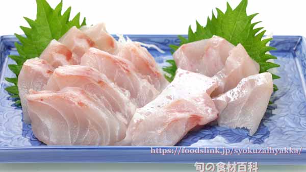 ハチジョウアカムツの料理 刺身 ハチジョウアカムツの料理 刺身