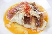ヒメフエダイ中華風蒸し魚(清蒸魚) ヒメフエダイ,中華風蒸し魚,清蒸魚,ミミジャー,Humpback red snapper