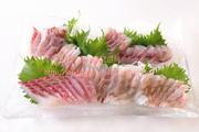 イズカサゴとニベの刺身／伊豆笠子／いずかさご