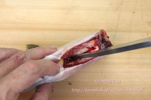 ウマヅラハギ/馬面剥/うまづらはぎ:さばき方 三枚におろす