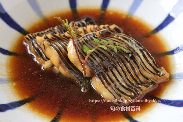クロシビカマス / スミヤキの煮付け クロシビカマス,スミヤキ,エンザラ,ナワキリ,煮付け