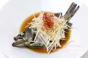 黒めばる／クロメバルの中華風酒蒸し　清蒸魚
