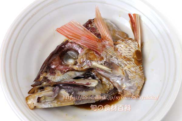 オオグチイシチビキのかぶと煮 オオグチイシチビキ,かぶと煮,煮付け,Aphareus rutilans,タイクチャーマチ