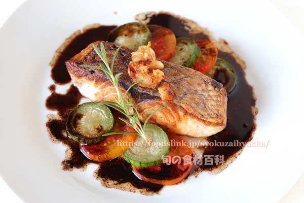 オオグチイシチビキのポワレ オオグチイシチビキ,ポワレ,Aphareus rutilans,タイクチャーマチ