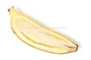 2日間追熟した銀バナナ（ぐしちゃん銀バナナ農園産）の断面