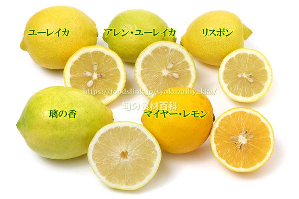 色々なレモン　ユーレイカ,アレンユーレイカ,リスボン,璃の香,マイヤーレモン