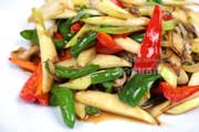 マコモダケ(真菰筍)の中華風炒め物 マコモダケ 真菰筍 まこもだけ 炒め物