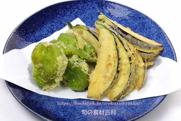 とぼたんこしょうの天ぷら 信州伝統野菜