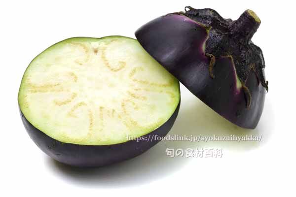 小布施丸なすの断面 小布施丸なすの断面
