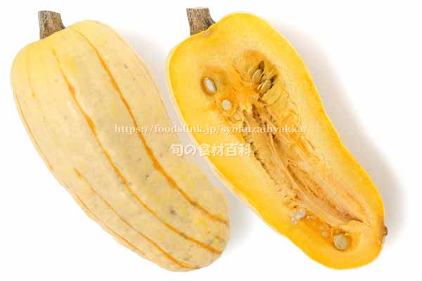 デリカータ・スカッシュ（Delicata Squash）の断面